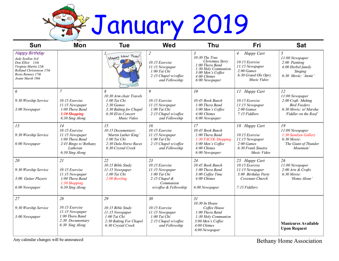 Bethany Home Senior Living Community Assisted Living, Nursing Home